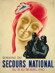 Affiche  Secours National   1940   Jean Carlu