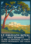Poster   Le Pavillon Royal    Biarritz   1925  Constant Duval
