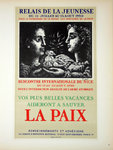 Lithographie  Picasso   Pablo  Relais de la Jeunesse 1950  Les Maîtres de L'Ecole de Paris 1959