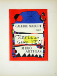 Lithography  Miro  Joan Terre de Grand Feu  Original Posters Masters of School of Paris 1959