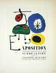 Lithographie  Miro  Joan Exposition du Suréalisme 1947   Les Maîtres de L'Ecole de Paris 1959