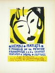 Lithographie  Matisse  Henri Maison de la Pensée Française 1950 Les Maîtres de L'Ecole de Paris 1959