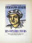 Lithographie  Leger  Fernand Les Constructeurs  1951   Les maîtres de l'Ecole de Paris 1959