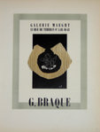 Lithographie  Georges  Braque Galerie Maeght 1946 Les Maîtres de L'Ecole de Paris 1959