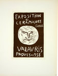 Lithographie  Picasso Pablo Céramiques Paques  1958  Affiches   Les Maîtres de L'Ecole de Paris 1959