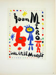 Lithographie   Miro Joan  Galerie Maeght 1949  Les Maîtres de L'Ecole de Paris 1959
