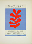 Lithographie Matisse  Henri  Galerie Berggruen  1953 Les Maîtres de L'Ecole de Paris 1959