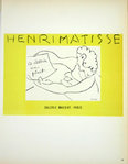 Lithographie Matisse Henri  Les Maîtres de L'Ecole de Paris 1959
