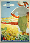 Affiche  L'Algerie 1830  1930  Pays de Grande Production Agricoles  H  Dormoy