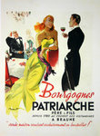 Poster   Bourgognes Patriarche  Brenot Circa 1945