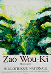 Poster  Zao Wou Ki   Engraved  Works  National Gallery  March 1979