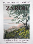 Affiche  Zarou   La Maison de la Lithographie  1983