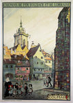 Affiche Colmar  Hansi  Ch de Fer de L'Alsace et de la Lorraine   1921