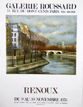 Affiche  Renoux Andre Galerie Roussard  1976