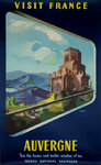 Poster   Auvergne Visit France French National Railways   Gregoire  SNCF 1952
