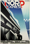 Affiche  Nord Express   AM Cassandre   Reedition  Imprimée par Bedos 1980