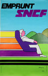 Original Poster   Emprunt  SNCF  French Railways  J Bourdier 1977