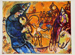 Illustration de Marc Chagall  Le Cirque D'Izis  1965