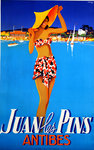 Affiche Juan les Pins  Antibes    Falcucci  1937