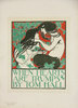 Lithographie   When Hearts are Trumps by  Will Bradley   Les Maitres de L'Affiche  Pl 52  Circa 1899