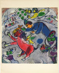 Art Poster  Circus  1966  Gouaches Marc Chagall Matisse Gallery New York 1968