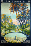 Poster  La Tunisie  Souks de Tunis   Mosquee de Kairouan  Constant Duval  1920