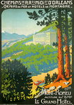 Affiche  PO  MIDI  Font  Romeu  Chemin de Fer et Hotel de Montagne  Henri Germa   1910
