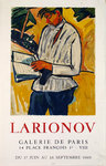 Affiche  Larionov  Mikhael  Galerie de Paris  Juin Septembre 1969