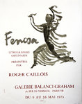 Affiche Fenosa  A Pelles  Galerie Balanci  Graham   Mai  1973