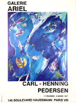 Affiche   Pedersen Carl  Henning     Galerie Ariel    Fevrier Mars 1987