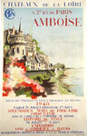 Poster  Amboise   Chateau de La Loire   Leo  Varsi  1948