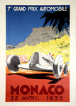 Affiche    Monaco  22 Avril 1935  Geo Ham  Reedition Lithographie
