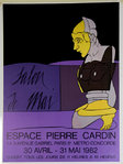 Poster  Adami Valerio  Salon de Mai Espace Pierre Cardin 1982