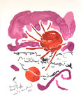 Lithography  Marchand Andre  Composition P  127   Raoul Dufy  Lettre a mon Peintre  1965