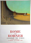 Poster  Rhoner  Georges  Rome Paris  Gallery   1967