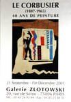 Affiche Le Corbusier  Modulor  Galerie Zlotowski  2001