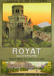 Poster  Royat  Auvergne    Chemin de Fer D'Orleans  Geo Dorival  1911