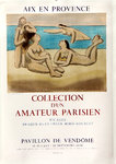 Affiche    Picasso    Pablo  Aix en Provence  4  Baigneuses  Exposition 1958  Pavillon de  Vendôme