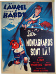 Affiche  Les Montagnards  Sont La   Laurel et Hardy  1960