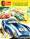 Affiche  Geo Ham  24 Heures du Mans  Juillet 1956