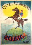 Affiche Gladiator  Cycles Automobiles  Vigneres  1900