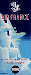 Poster  Air France   Carte  1955