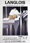 Poster   Langlois  Pierre Gerard   Vendome   Gallery   Rive Droite  1989