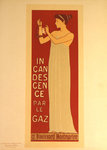 Lithograph  Incandescence Gaz   Maurice Realier Dumas  Les Maitres de  L'Affiche  PL 23  1896