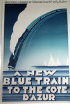 Poster   A New Blue Train To The Cote D'Azur  Plm  P Zenobel  1987