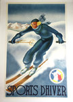 Poster  Sports D'Hiver  Georges Arou  Plm  1987
