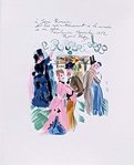 Lithographie Raoul Dufy  Hommage a Renoir   P 153     Lettre a Mon Peintre 1965