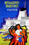 Poster    Messageries Maritimes   Pasteur   Jean Desaleux   Circa 1950