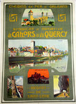 Affiche  Cahors et Quercy  Chemin de Fer  D'Orleans   Henri Folart  1909