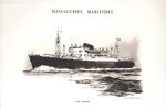 Affiche  Messageries Maritimes  Ferdinand De Lesseps     Roger Chapelet